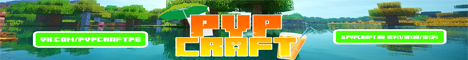 Баннер сервера Майнкрафт PVP Craft