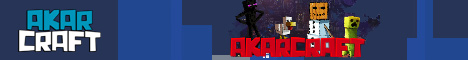 Баннер сервера Майнкрафт AkarCraft