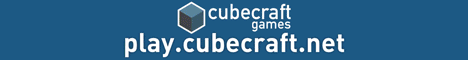 Баннер сервера Майнкрафт CubeCraft