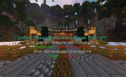 Спавн и несколько построек самых первых игроков на RuCraft :)